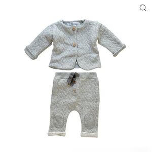 Gray Quilted Baby Outfit by message In A Bottle